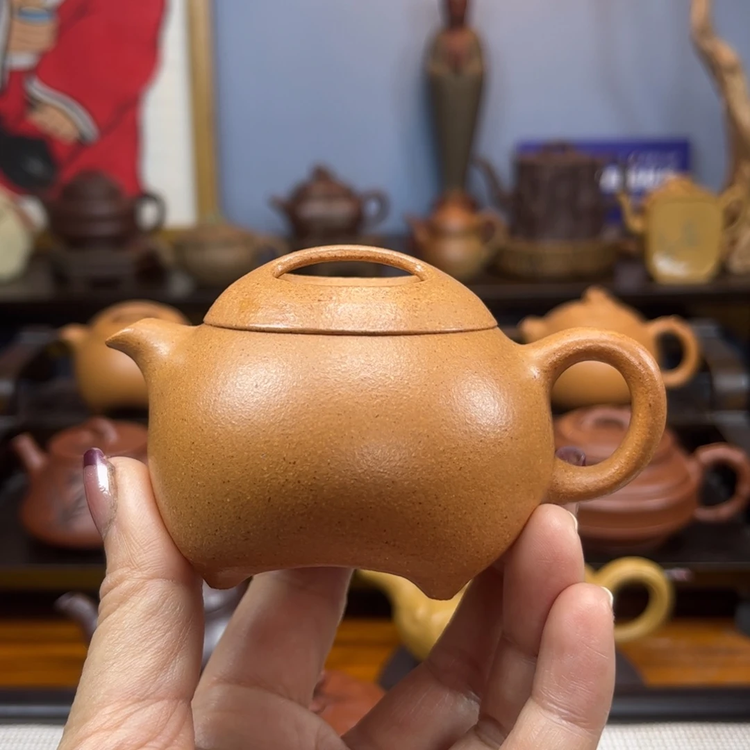 半*紫砂茶具半手工制作