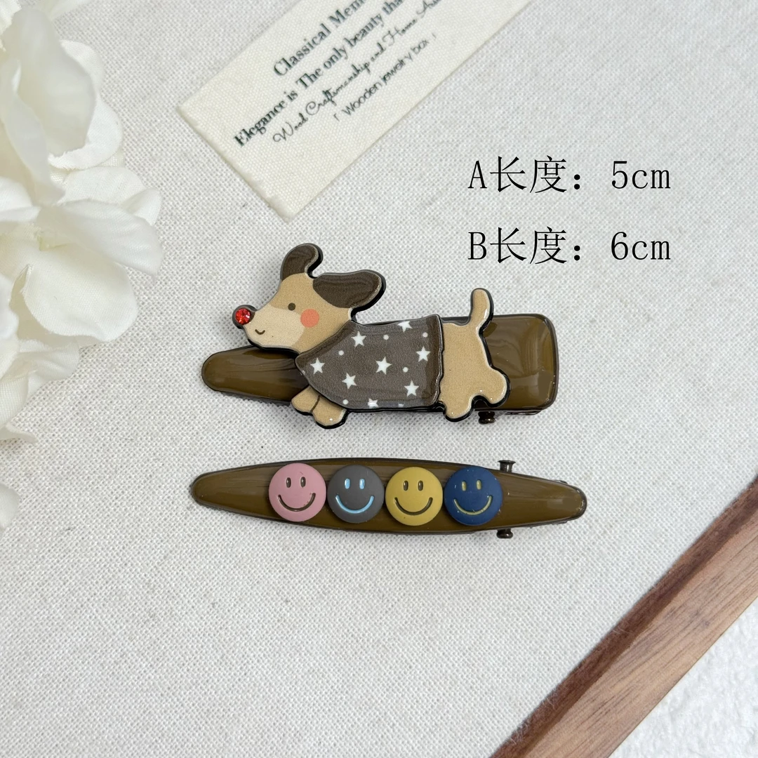 BAOSHATI/宝莎缇F-321韩版小狗侧边鸭嘴夹