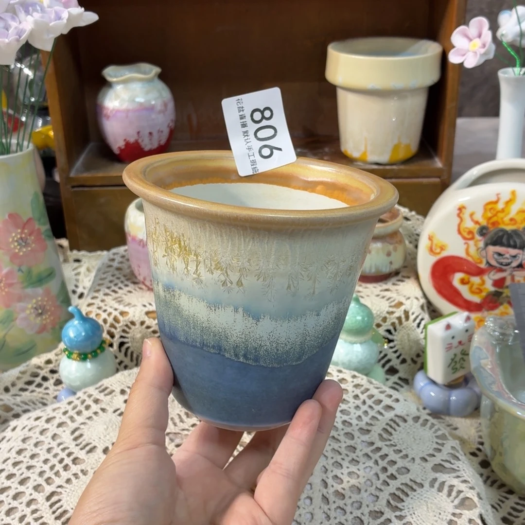 景德镇手工陶瓷花盆