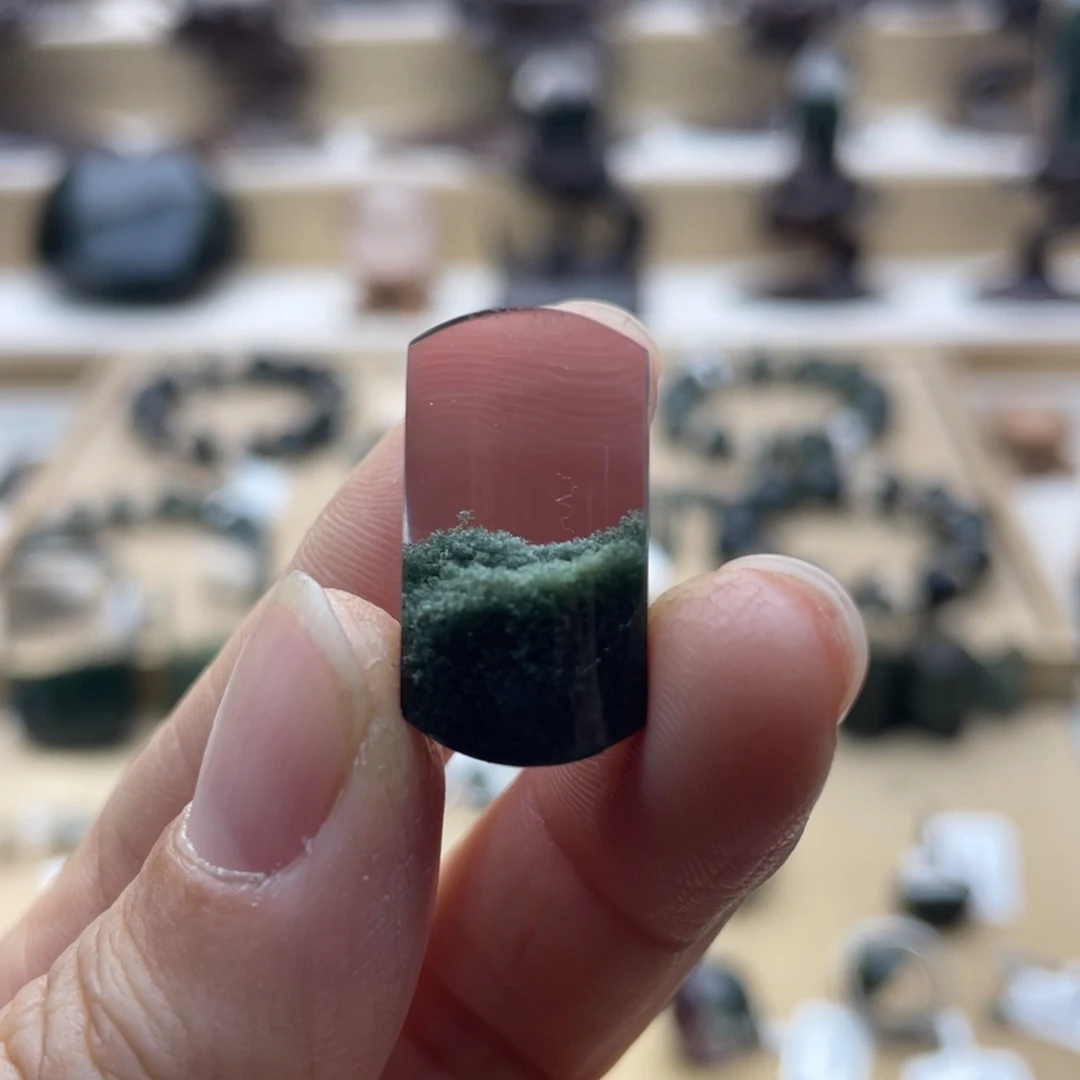 颈饰水晶未镶嵌绿幽灵聚宝盆无事牌