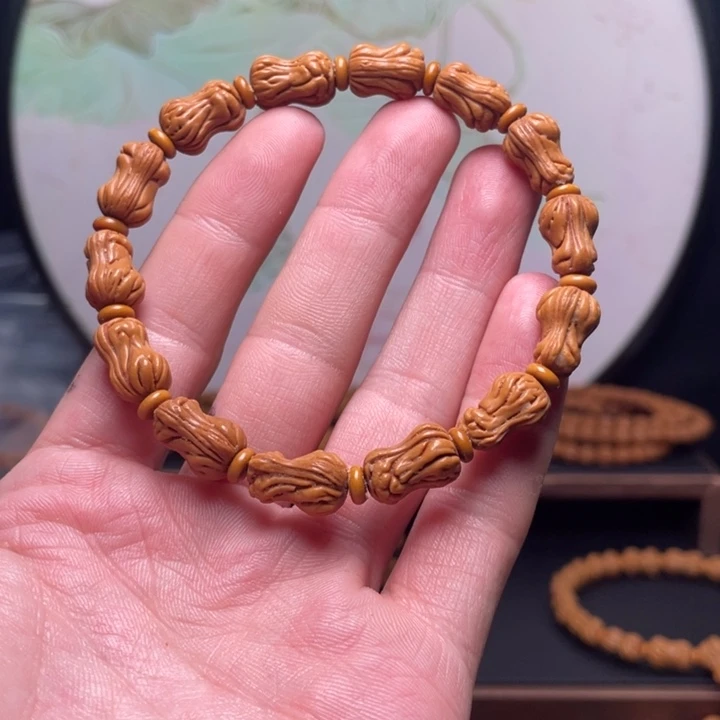 桃核手串白菜手串