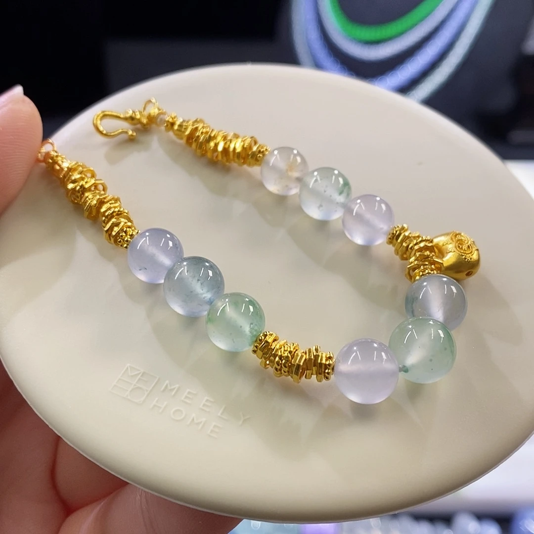 未镶嵌挂件翡翠马卡龙多宝盘缠