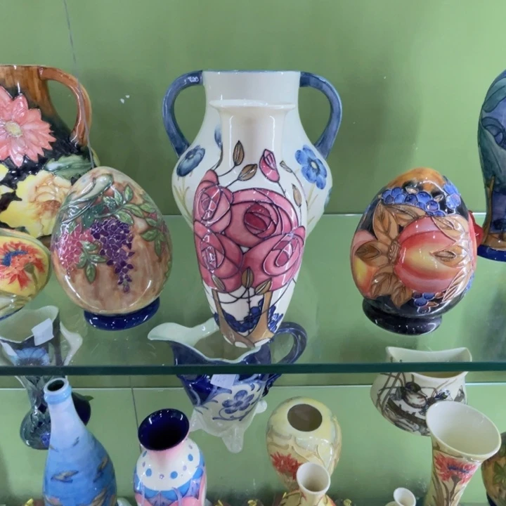 常***顺瓷22cm珐琅彩花瓶一个