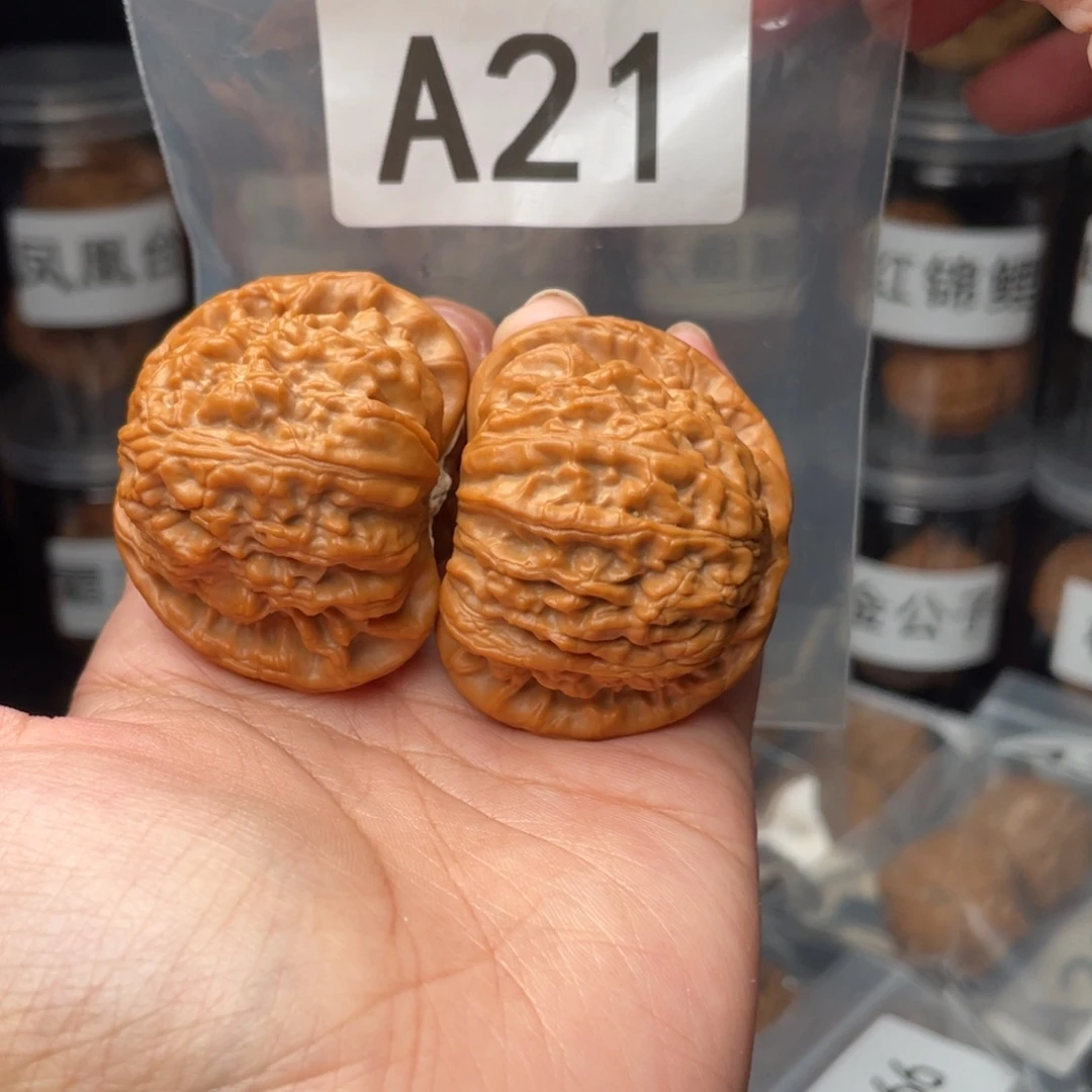 文玩核桃把件44闷白