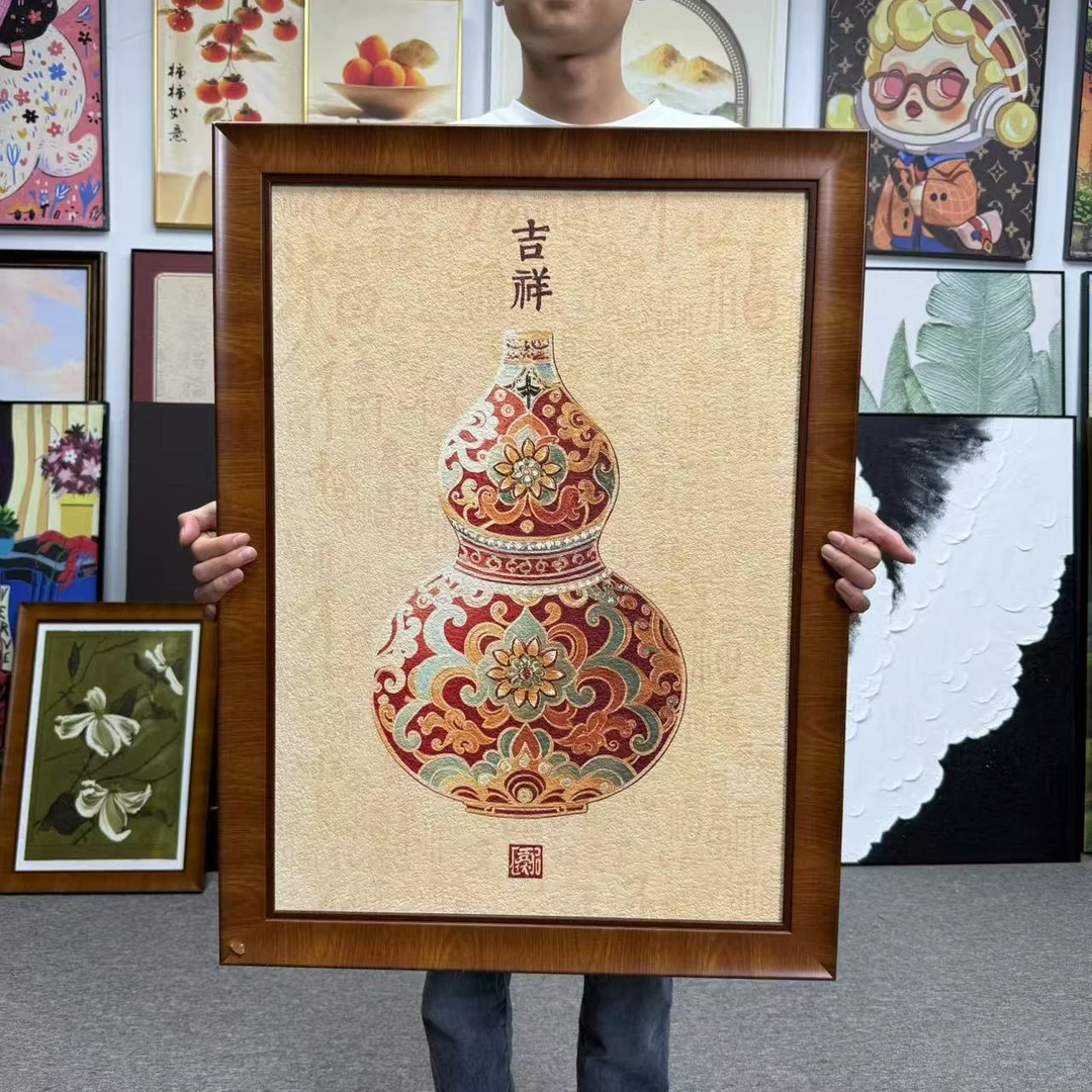 风葫芦客厅装饰画复古中式桌面摆画新房装饰品6080