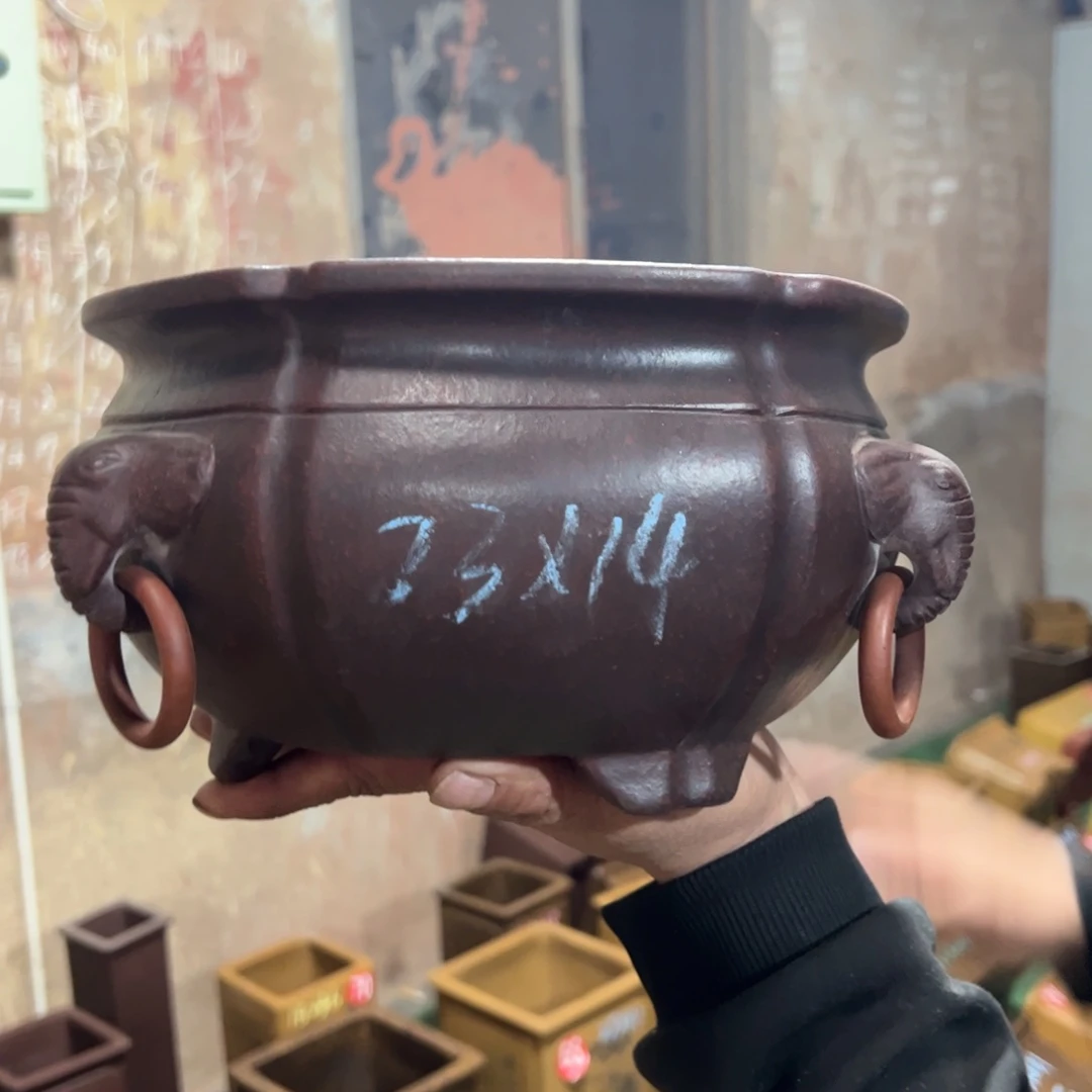 紫砂花盆紫砂花盆