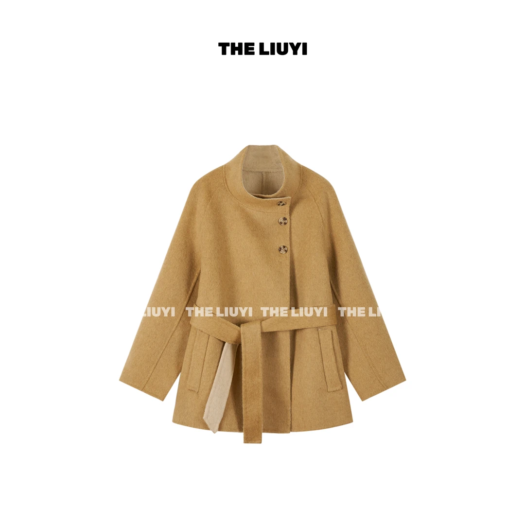 【LIUYI】香榭大衣~100全羊毛重工AB面双面呢大衣59137