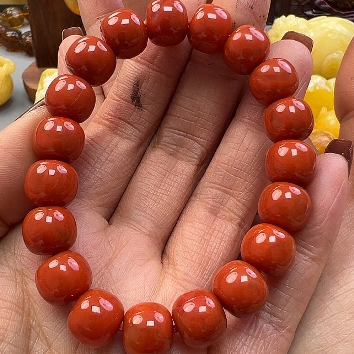南红玛瑙未镶嵌手链