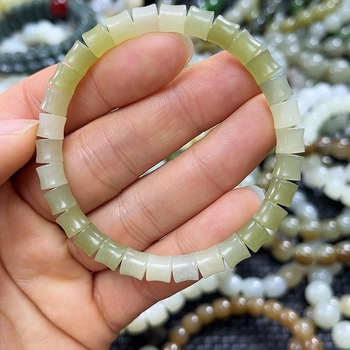 和田玉未镶嵌手链