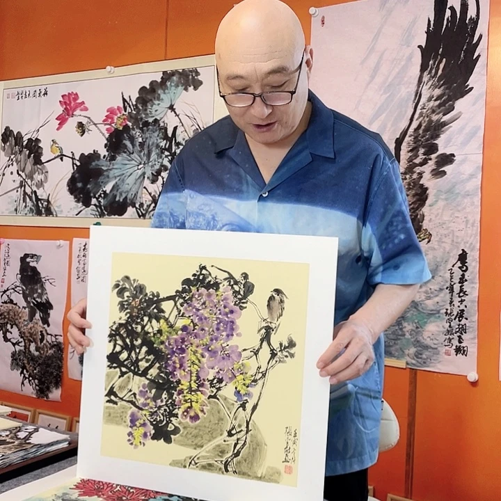 国画张圣敏先生纯手绘作品