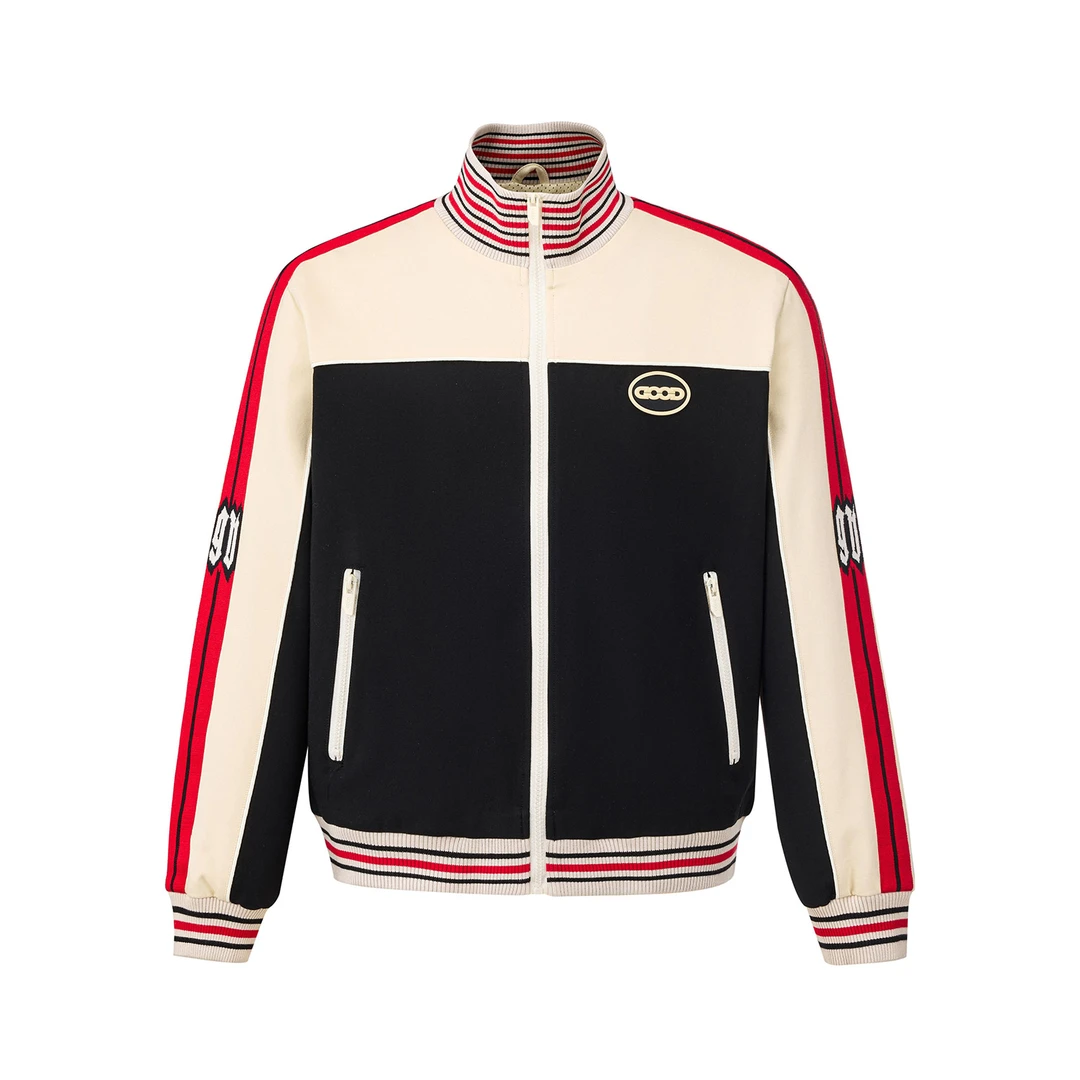 GB-GOODBRAND 2025FW GOOD条纹贴皮绣轻奢时尚运动套装 男女同款
