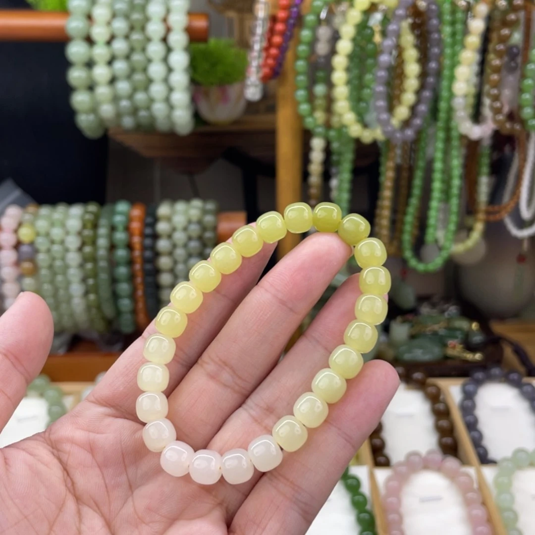 【闪购商品】未镶嵌手串和田玉炸****?