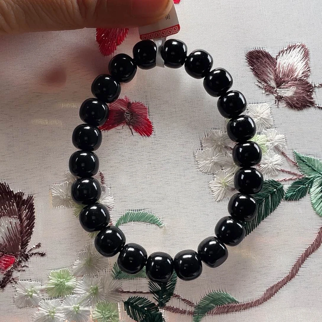 手链未镶嵌和田玉大*盾新疆和田玉墨玉老9/10