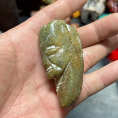 吊坠白玉菩提把件