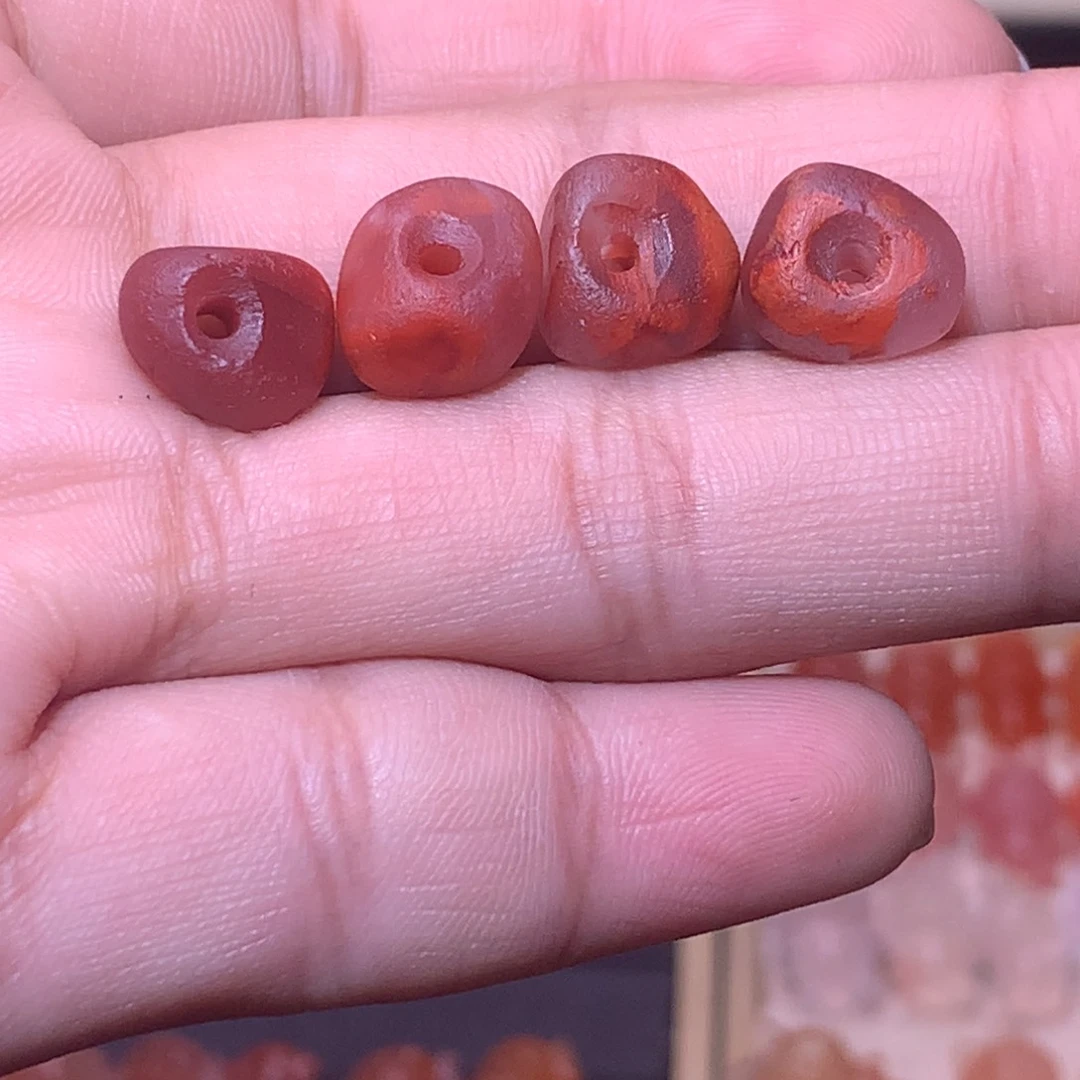 南红玛瑙合金珠宝半成品8