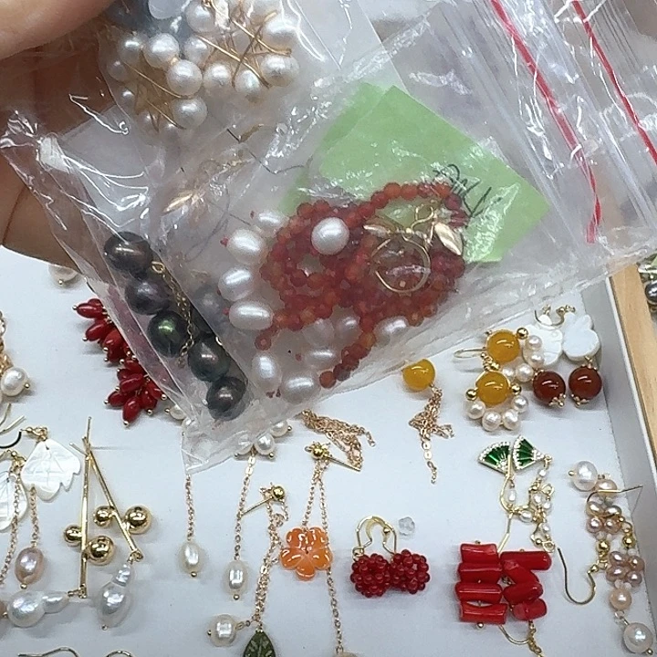 淡水珍珠发饰银S925镶嵌