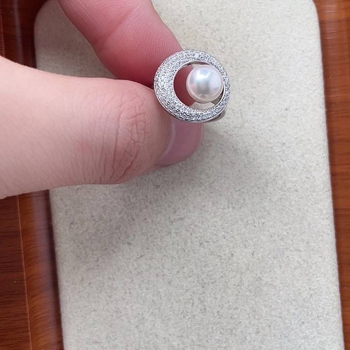 海水珍珠吊坠(不含链)银S925镶嵌