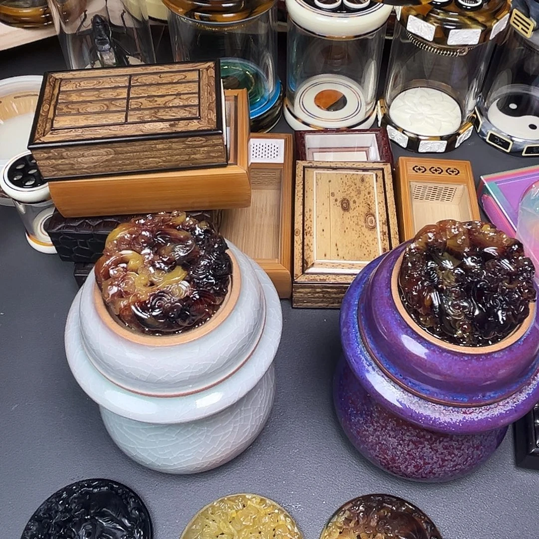 *****冰碎花黑虫瓷罐哈哈