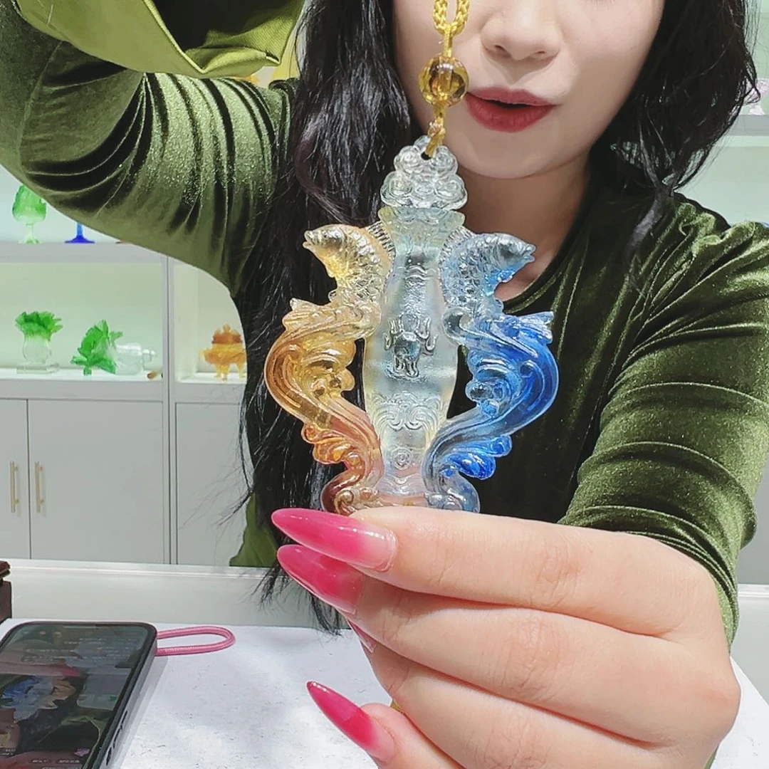 【闪购商品】手工艺品琉璃宝瓶车挂
