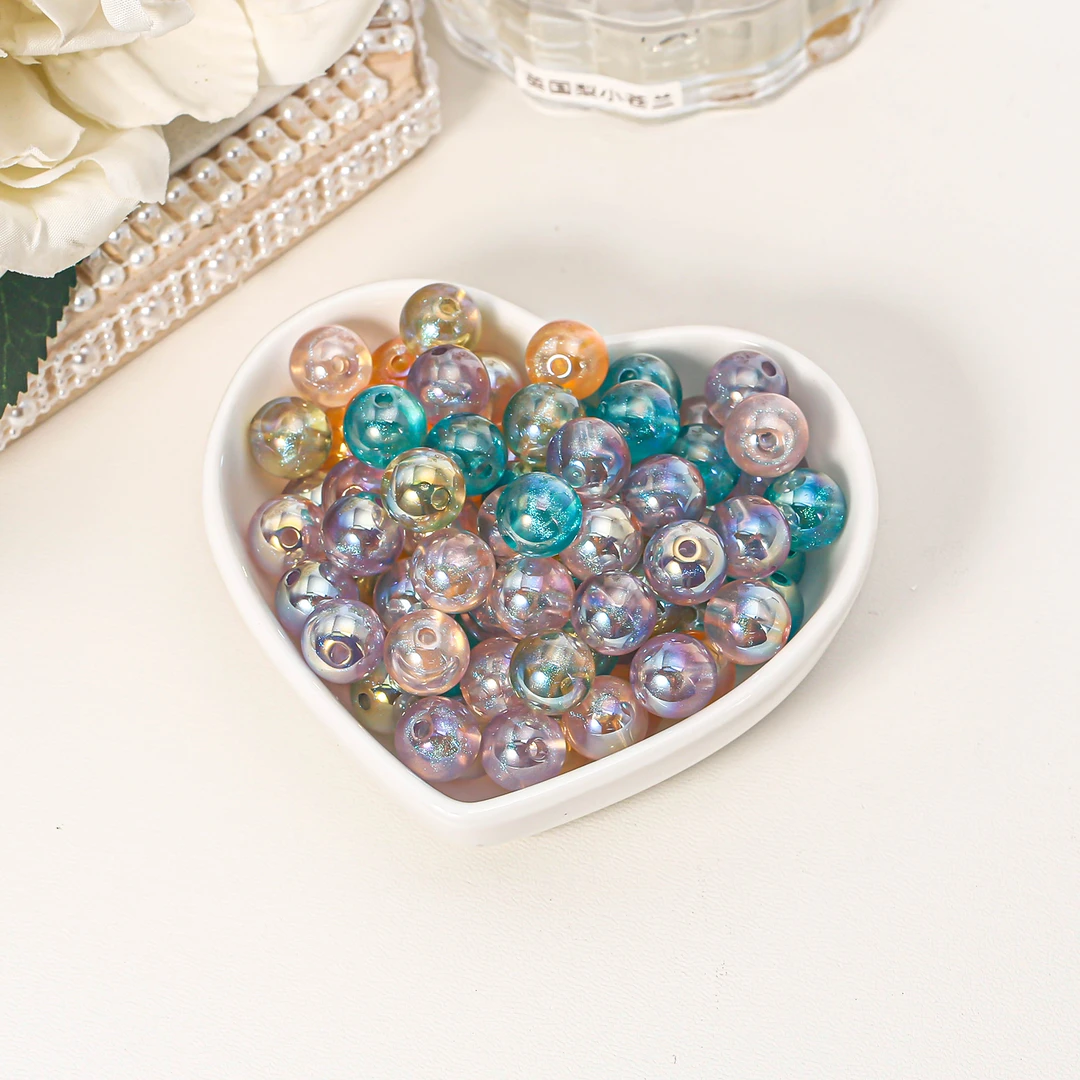 【海蒂】冰美人直孔圆珠8MM时尚diy配饰珠子手机链串珠散珠手机挂件