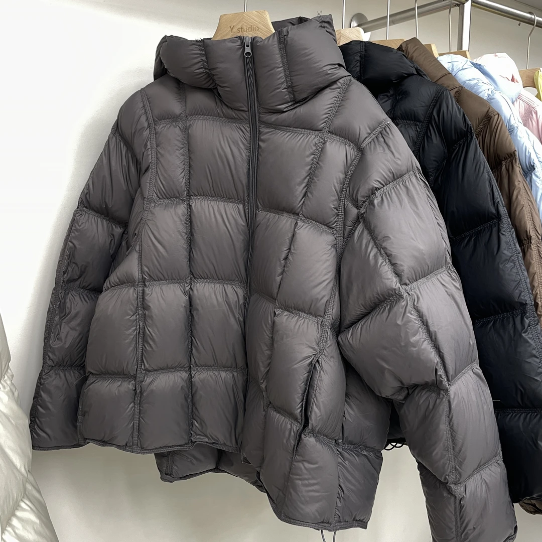 【MY LIFE】   小方块连帽羽绒服72MY33