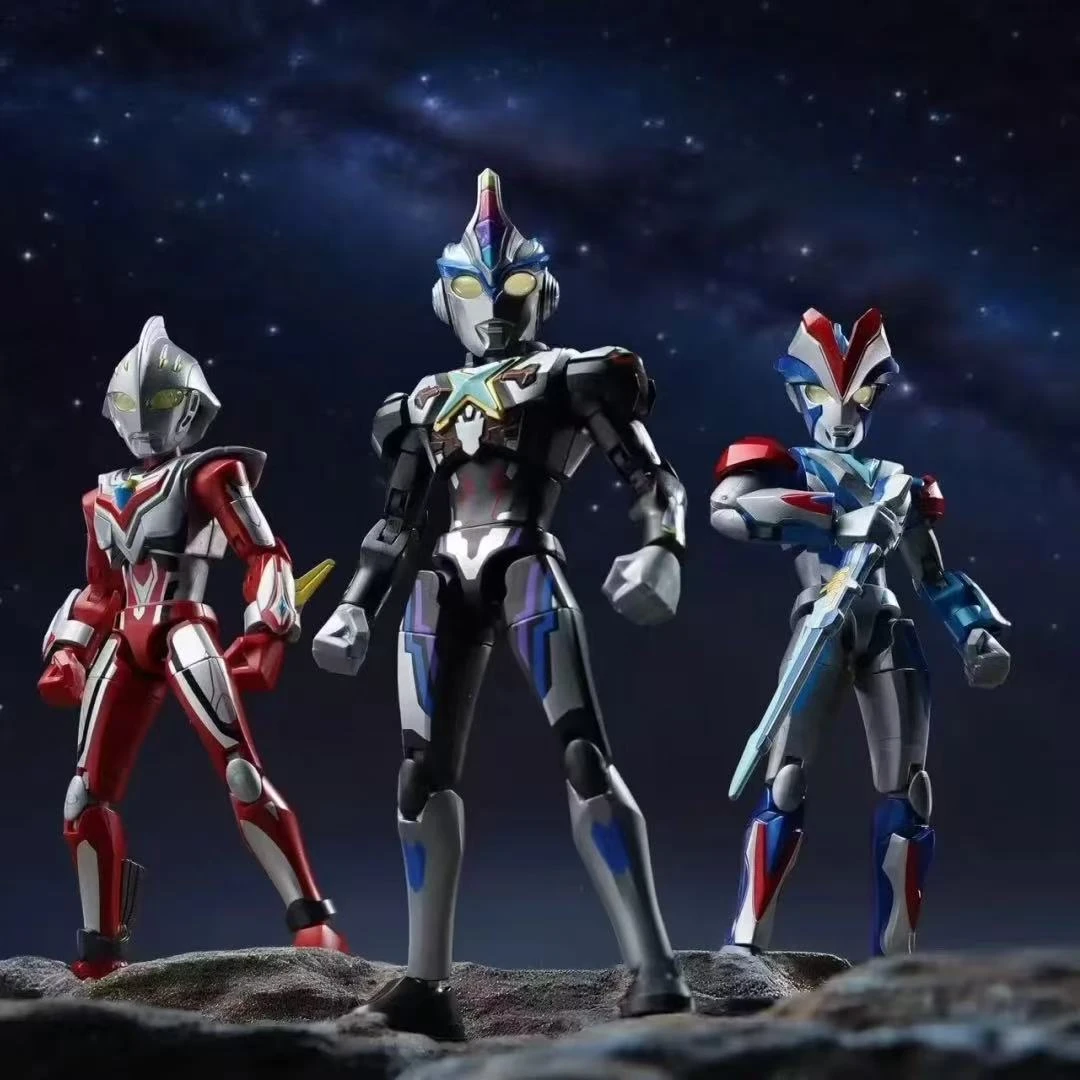 新品奇妙积木无限版第三3弹终极赛罗艾克斯奥特曼拼装模型男礼物