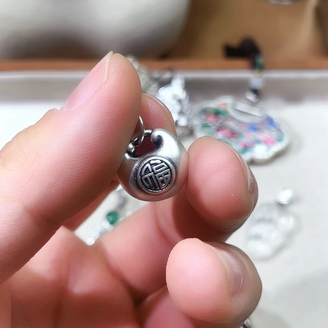 糖***果坠链均925银锆石胖福