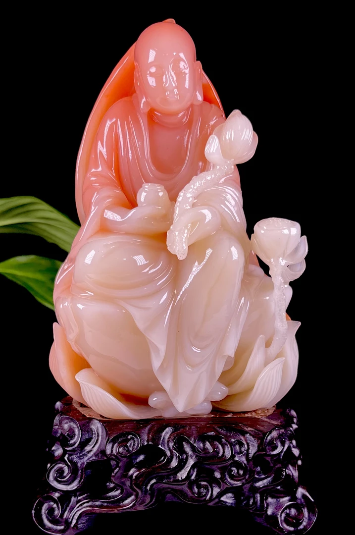 结晶善伯石石悟道摆件 净重640.9克 净尺寸13.8/8.8/5cm