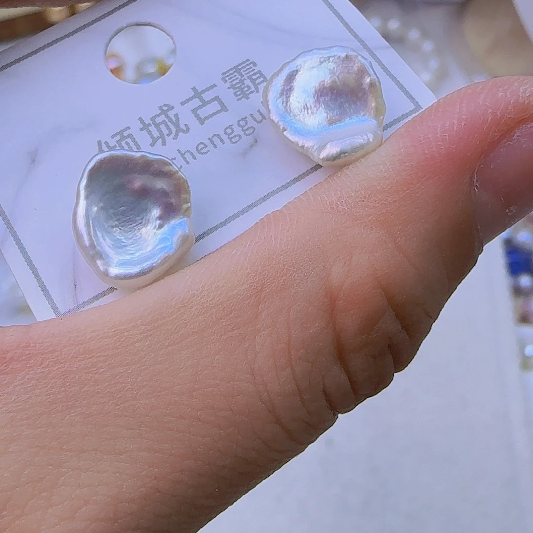 银S925镶嵌项链定制409淡水珍珠
