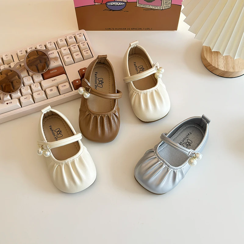 女童皮鞋2025新款小女孩洋气公主鞋春秋款儿童鞋子软底宝宝小单鞋