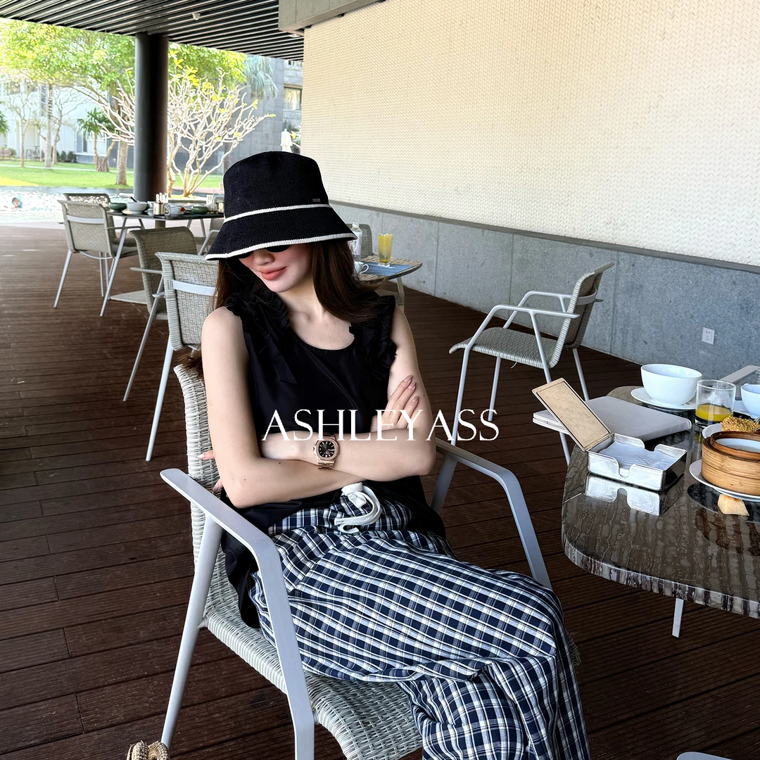 【ASHLEYASS】“清澜”不规则排褶慵懒精致时髦感褶皱上衣LSS250142C