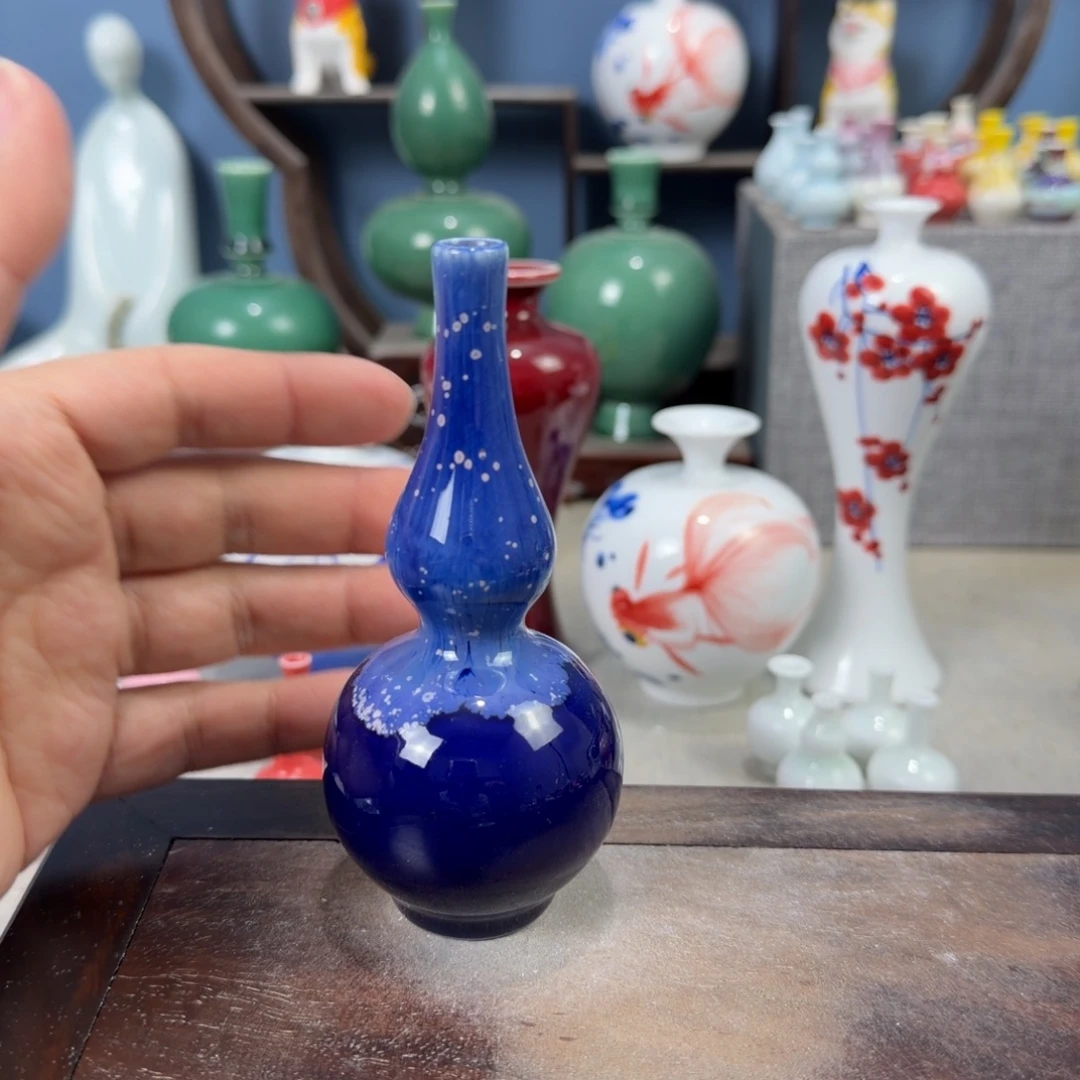 陶瓷手工小花器摆件