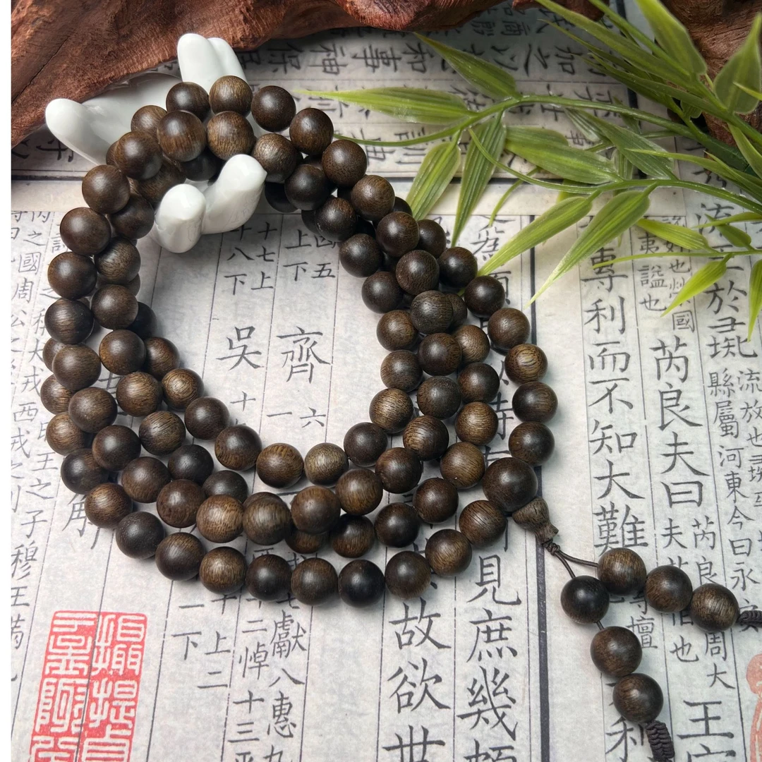 A020【聖品】沉香多圈长串0.9X108颗-多样性发货