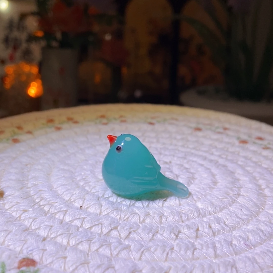 琉璃手工艺品小鸟