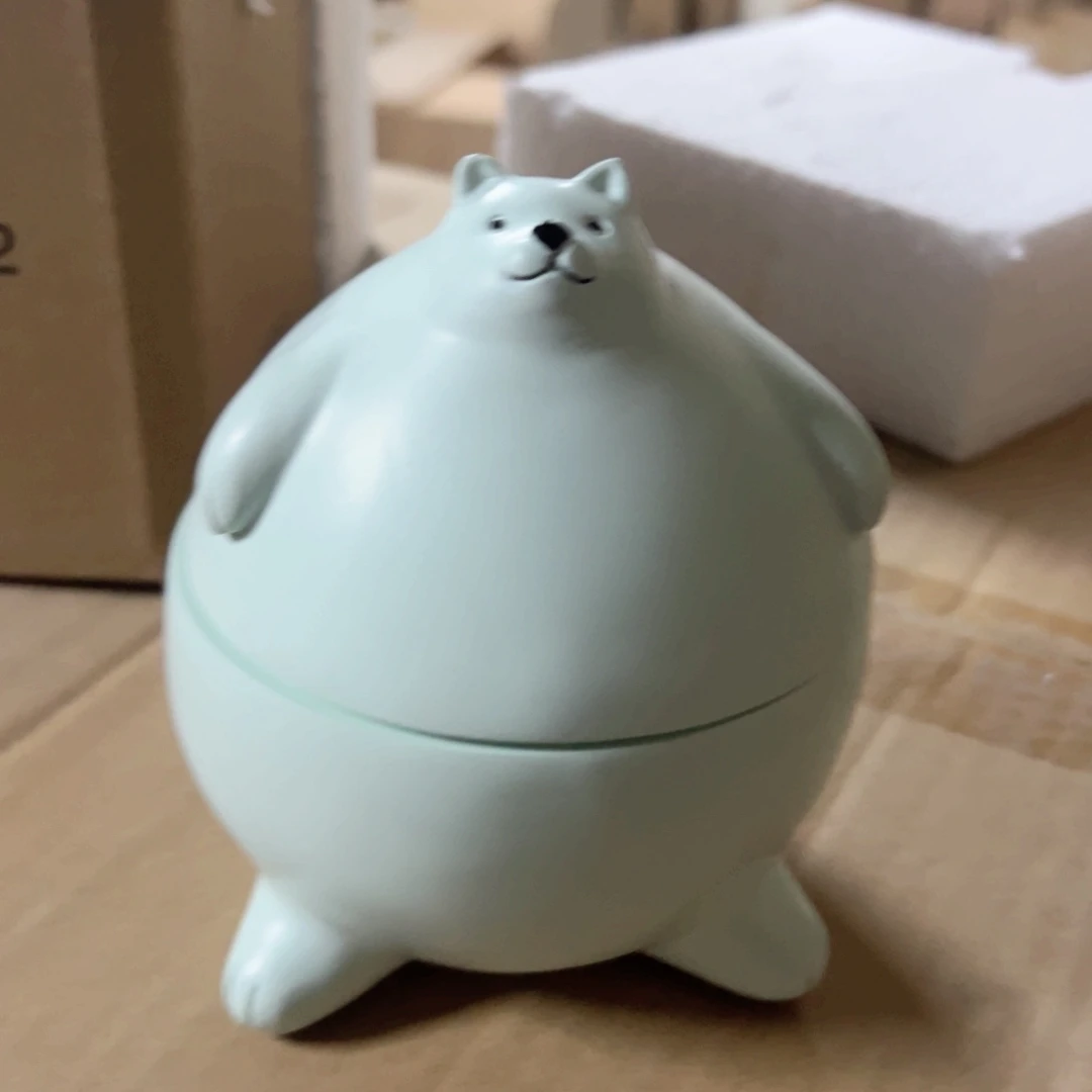 陶红陶红陶红陶红胖猫咪首饰盒