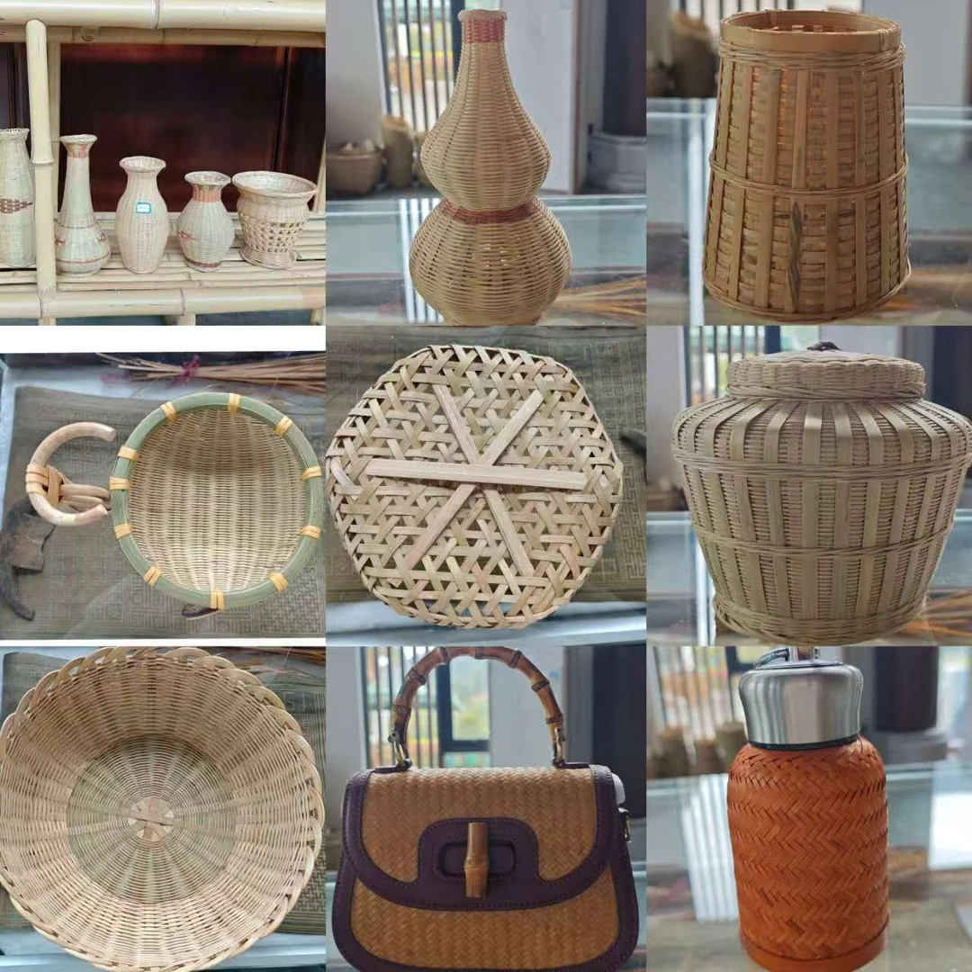 包鸾村手工助农竹编编织复古