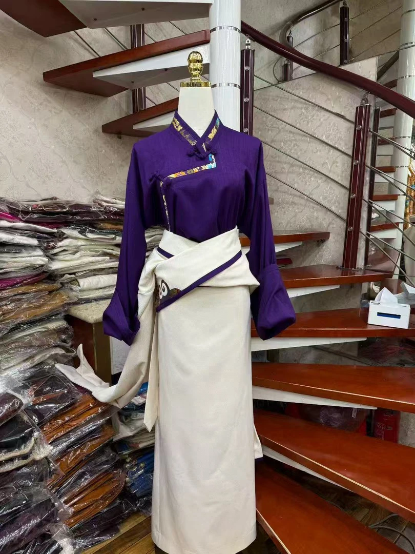 新款女生秋冬四季藏装套装女款康巴藏装民族服饰