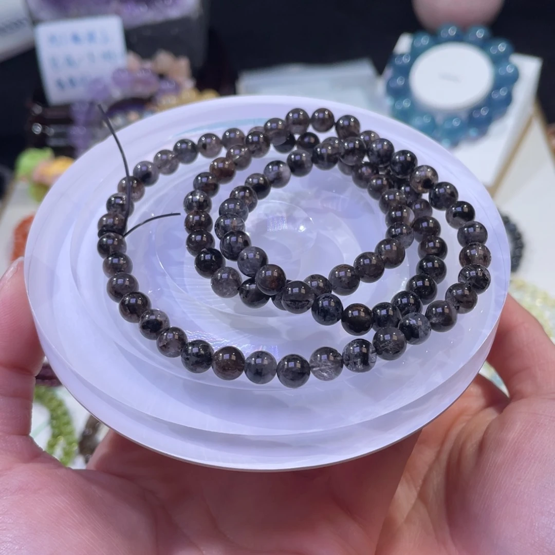 未镶嵌手链水晶黑武士闪灵钻多圈6+