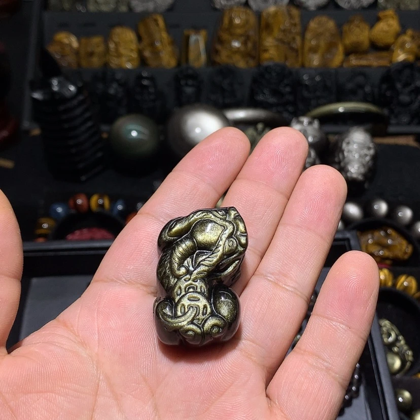 【闪购商品】黑曜岩珠宝奇石未镶嵌沙**源