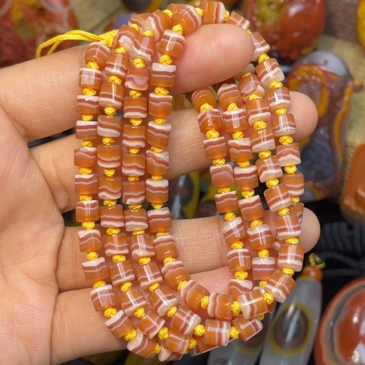 玛瑙/玉髓足银镶嵌珠宝奇石糖心888