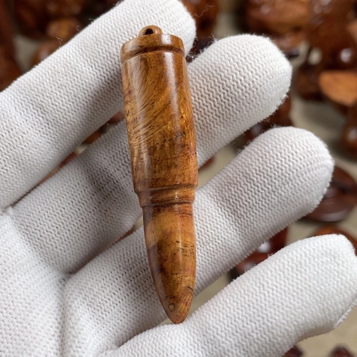 黄花梨/降香黄檀子弹头挂件