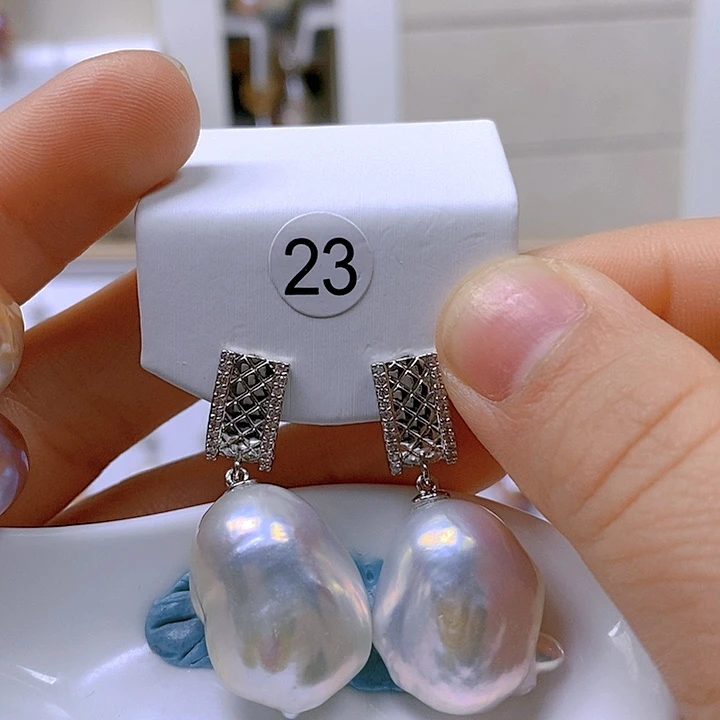 淡水珍珠颈饰银S925镶嵌