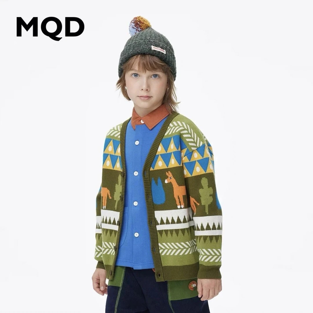 马家树根色针织开衫0704（标齐）