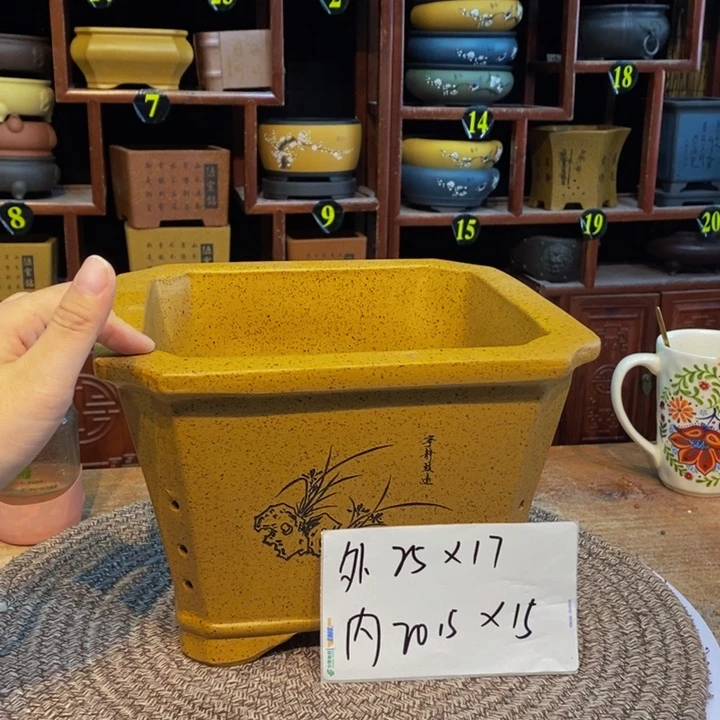 紫砂花盆紫砂花盆