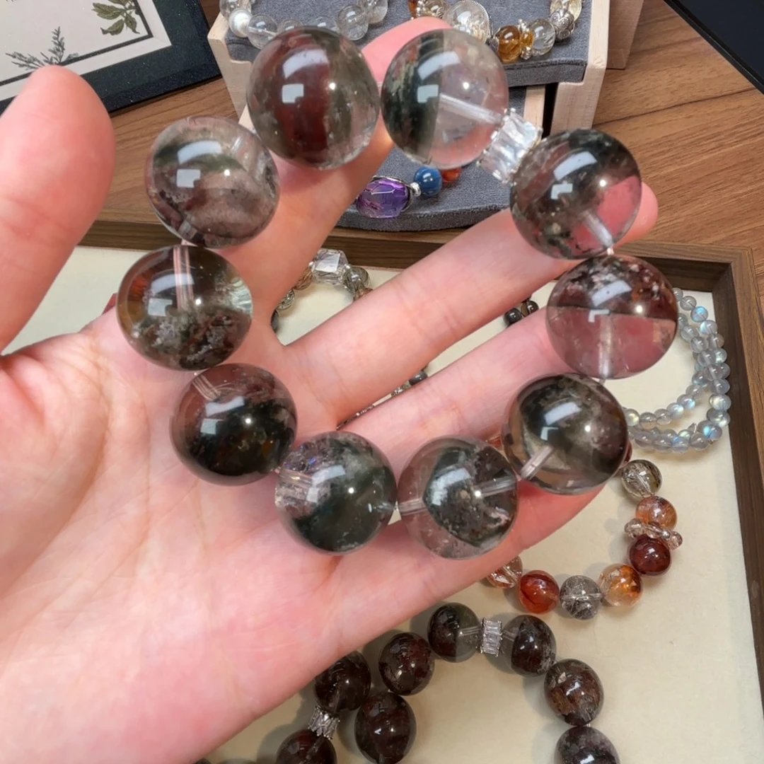 手链水晶合金天然水晶幽灵卡20