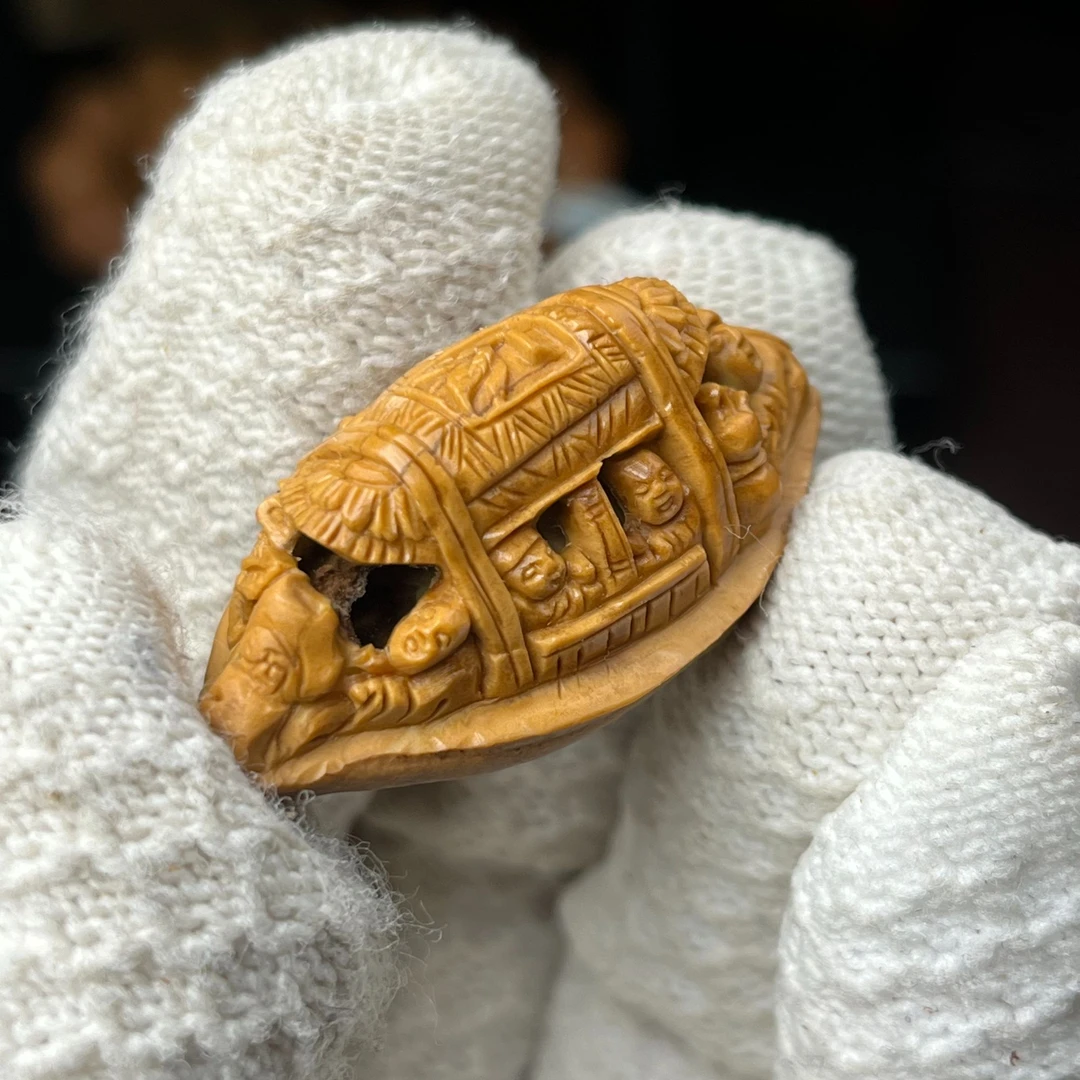 橄榄核雕刻核舟记2.2