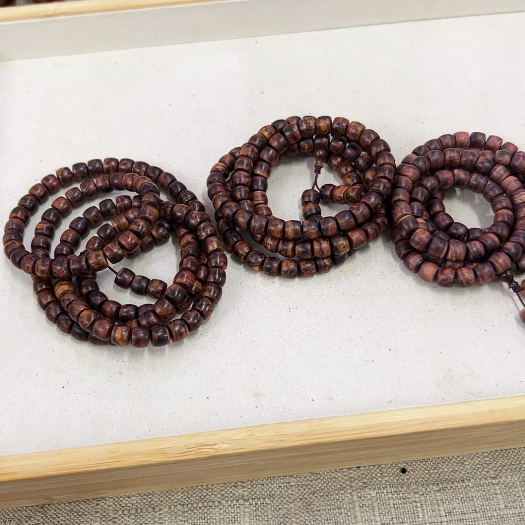 手串/手链黄花梨/降香黄檀8mm直切长串游梨