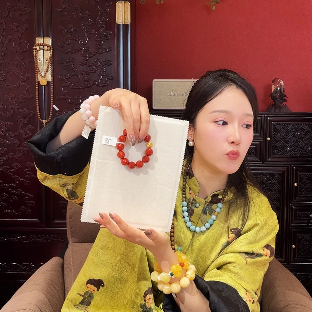 南红玛瑙未镶嵌手串南红