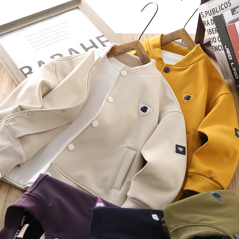男童棒球服外套2025春秋新款儿童立领夹克衫帅气男孩时尚炸街上衣