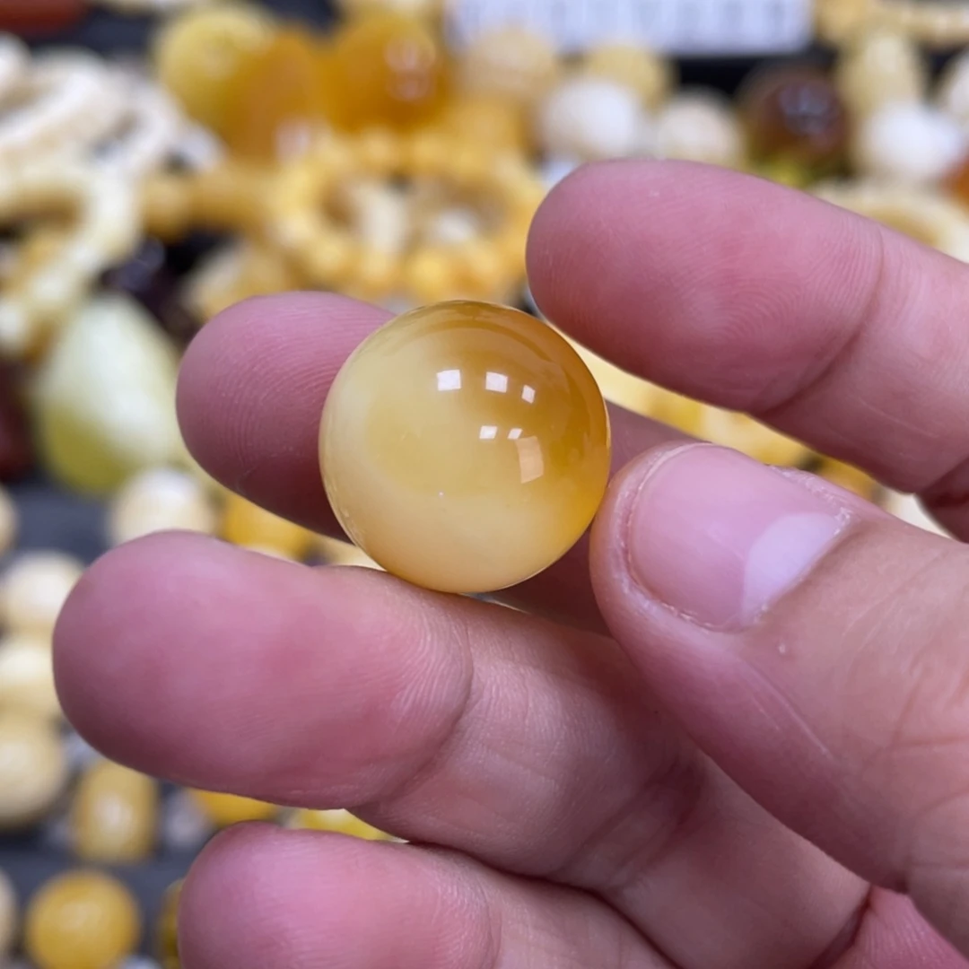 未镶嵌蜜蜡裸石18mm瑕疵福利款